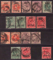 GREAT BRITAIN 1888-1902  OFFICIAL  LOT - Officials