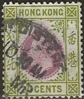 HONG KONG 1912 King George V - 20c. - Purple And Olive FU - Used Stamps