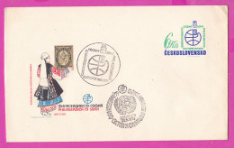 274998 / Czechoslovakia Stationery Cover 1979 - World Philatelic Exhibition Philaserdica'79 Bulgaria Woman Folk Costume  - Briefe