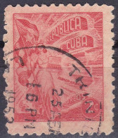 Cuba (Perf.10x10) YT 330B Mi 230 Année 1950 (Used °) Industrie Du Tabac - Drapeau - Used Stamps