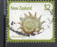 NEW ZEALAND NUOVA ZELANDA 1979 SHELLS CIRCULAR SAW ASTRAEA HELIOTROPIUM 2$ USED USATO OBLITERE' - Oblitérés
