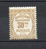 MONACO TAXE  N° 15   NEUF SANS GOMME COTE 0.65€   RECOUVREMENT - Impuesto