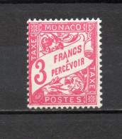 MONACO TAXE   N° 25   NEUF AVEC CHARNIERE COTE 1.45€    TYPE DUVAL - Impuesto