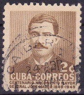 Cuba YT 354 Mi 303 Année 1952 (Used °) Général José Maceo - Used Stamps