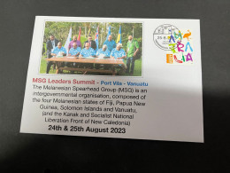 28-8-2023 (3 T 28) MSG Leaders Summit 2023 In Port Vila - Vanuatu - Covers & Documents