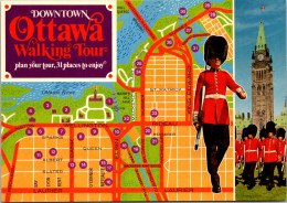 Canada Ontario Ottawa Downtown Walking Tour Map - Ottawa