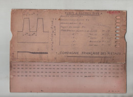 Compagnie Française Des Métaux Tubes à Ailettes Règle à Calcul Laurencin 1957 - Non Classificati