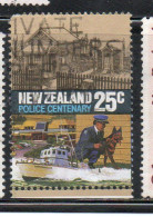 NEW ZEALAND NUOVA ZELANDA 1986 POLICE FORCE ACT CENTENARY 25c USED USATO OBLITERE' - Oblitérés