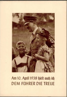 Hitler Gedenkblatt Der NSDAP Bad Mergentheim Zum 10. April 1938 (keine AK) - Personaggi