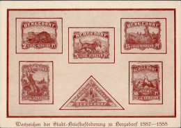 WHW Bergedorf 1938 Tag Der Briefmarke Sonderschau S-o I-II - Guerre 1939-45