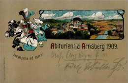 Studentika Abiturientia Arnsberg Per Aspera Ad Astra 1909 I- - Sonstige & Ohne Zuordnung