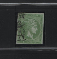 GREECE 1868/69 LARGE HERMES HEAD 5 LEPTA USED STAMP   HELLAS No 25a AND VALUE EURO 130.00 - Oblitérés
