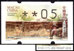 2010 China Macau ATM Stamps World Heritage / MNH / Klussendorf Automatenmarken Etiquetas Automatici Distributeur - Automaten
