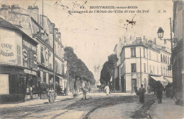 CPA 93 MONTREUIL SOUS BOIS / BOULEVARD DE L'HOTEL DE VILLE ET RUE DU PRE - Montreuil