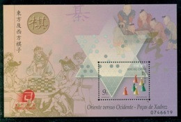 MACAO CHINE BF092 Orient Contre Occident - Jeux D'échecs - Blocs-feuillets