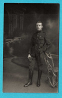 * Maldegem (Oost Vlaanderen) * (Fotokaart Edm Sandyck - Van Leene) Portrait, Carte Photo, Soldat, Militaria, Unique - Maldegem