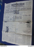LA NOUVELLE REPUBLIQUE DE BORDEAUX ET DU SUD-OUEST 16-17 AOUT 1947 - Informations Générales