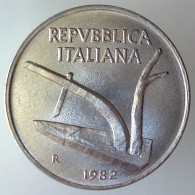 REPUBBLICA ITALIANA 10 Lire Spighe 1982 FDC  - 10 Lire