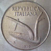 REPUBBLICA ITALIANA 10 Lire Spighe 1979 SPL QFDC  - 10 Lire