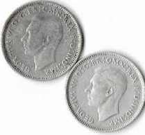 AUSTRALIE  GEORGES VI  ,6 Pence,   Lot De 2,1939 ,1940  Argent , TTB - Non Classificati
