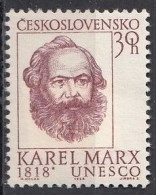 CZECHOSLOVAKIA 1777,unused,Marx - Karl Marx