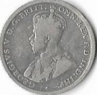 AUSTRALIE  GEORGES V  1  Shilling,  1921 * étoile  Rare  Argent , - Non Classés