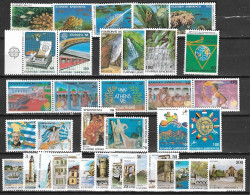 GREECE 1988 Complete All Sets MNH Vl. 1737 / 1773 (no A Nrs) - Années Complètes