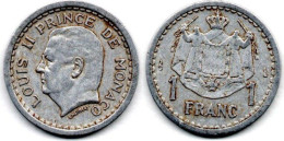 MA 24265 / Monaco 1 Franc 1943 TTB - 1960-2001 Nieuwe Frank