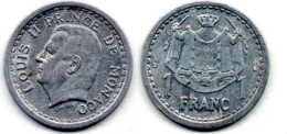 MA 24266 / Monaco 1 Franc 1943 TTB - 1960-2001 Franchi Nuovi