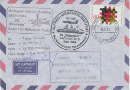 Germany Heli Flight From Polarstern To Signy  8.12.1983 (ET151A) - Poolvluchten