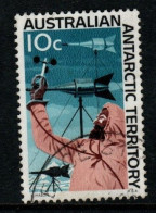 Australian Antarctic Territory  S 13 1966 Decimal Definitives 10c Wind Gauge Used - Usados