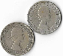 AUSTRALIE FLORIN  Elisabeth II   Lot De2 ,1953 & 1954 Argent  TTB - Unclassified