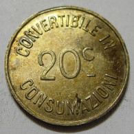 GETTONI 20 Centesimi Gettone Alimentare S.d. SPL  - Monetary/Of Necessity