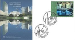 ONU Vienna 2005 Definitiva Con Ologramma: Veduta Del Palazzo 1v. Fdc, Bella - Covers & Documents