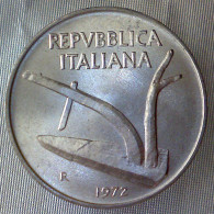 REPUBBLICA ITALIANA 10 Lire Spighe 1972 FDC  - 10 Lire