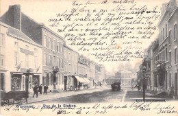 BELGIQUE - Waremme - Rue De La Station - Animé - Edit Goes Marchant - Carte Postale Ancienne - Waremme