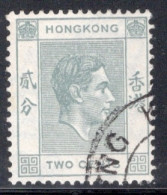 Hong Kong 1938 George VI A Single 2 Cent Stamp From The Definitive Set In Fine Used - Gebruikt