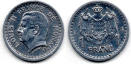 MA 24274 / Monaco 1 Franc 1943 TTB - 1960-2001 Francos Nuevos