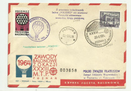 Poland 1964 - Balloon Post - Balloons