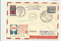 Poland 1964 - Balloon Post - Balloons