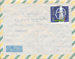 1974 - Sur Lettre VIA AEREA - Lettres & Documents