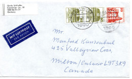 69471 - Berlin - 1987 - 2@80Pfg B&S MiF A LpBf BERLIN -> Milton, ON (USA) - Lettres & Documents