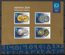 GREECE 2004 Athen's 2004 : Ancient Coins MNH Sheet Hellas F 36 (2303 / 2306) - Blokken & Velletjes