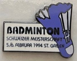 BADMINTON - SCHWEIZER MEISTERSCHAFT - 1994 - CHAMPIONNAT SUISSE 94 - SCHWEIZ - SWITERLAND - VOLANT - ST GALLEN - (ROSE) - Badminton