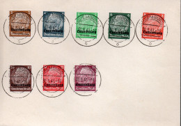 LUXEMBOURG / ENVELOPPE AVEC TIMBRES DE LA SERIE OCCUPATION ALLEMANDE 40-44 SURCHARGES LUXEMBOURG - 1940-1944 Occupation Allemande