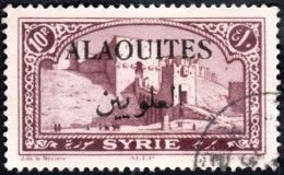 Alaouites Obl. N° 33 - Site Ou Monument - Alep, Le 10 Pi Brun-lilas - Oblitérés