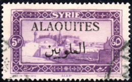 Alaouites Obl. N° 32 - Site Ou Monument - Alep, Le 5 Pi Violet - Used Stamps