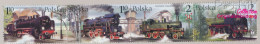 Polen 3997-4000 Viererstreifen (kompl.Ausg.) Postfrisch 2002 Dampfloks (10162001 - Nuovi