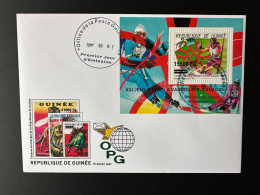 Guinée Guinea 2009 FDC Mi. Bl. 1721 Surchargé Overprint Winter Olympic Calgary 1988 Vancouver 2010 Jeux Olympiques Ski - Winter 2010: Vancouver