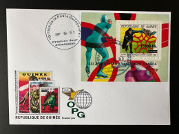 Guinée Guinea 2009 FDC Mi. Bl. 1725 Surch. Overprint Winter Olympic Calgary 1988 Vancouver 2010 Jeux Olympiques Patinage - Inverno1988: Calgary